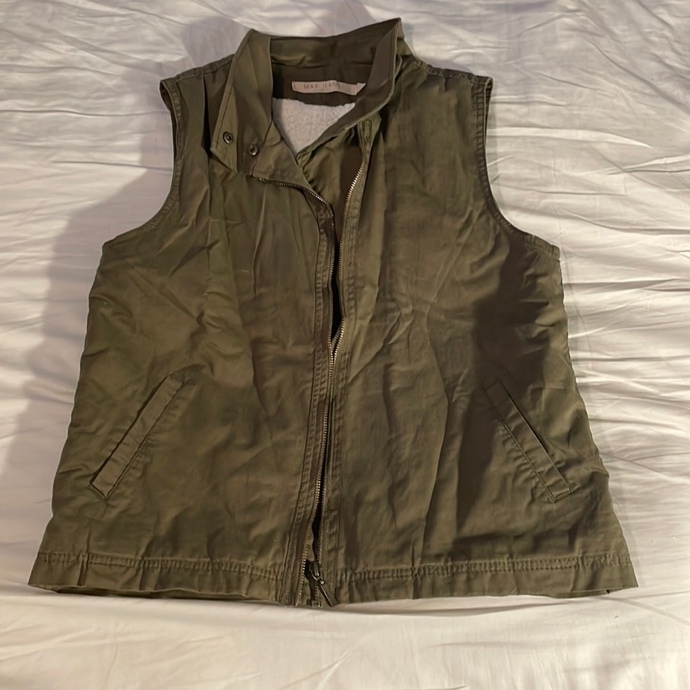 Olive green vest